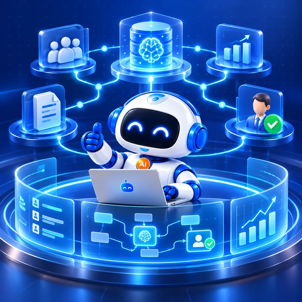 AI Agent điều phối cả hệ thống nhân sự AI: tri thức, tài liệu, báo cáo và người duyệt kết quả
